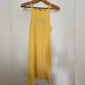 VINE AND VALLEY Large Yellow Striped Dress
